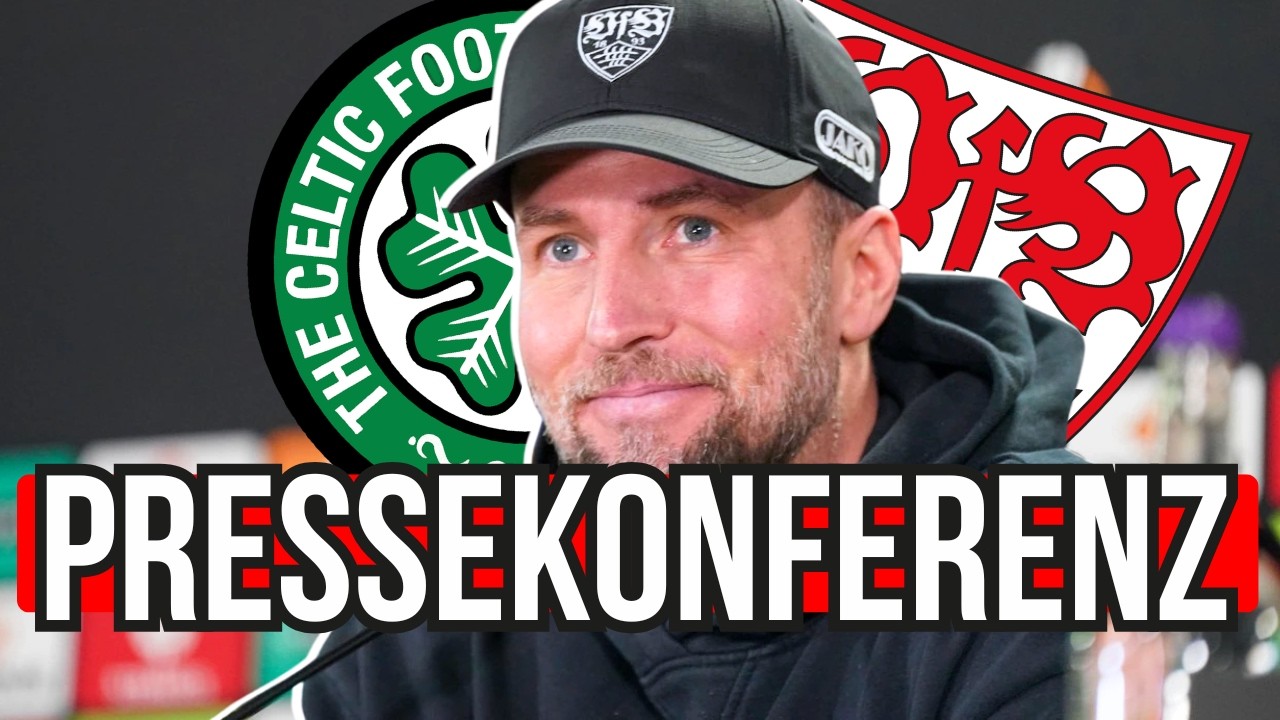 Sebastian Hoeneß Pressekonferenz vor Celtic FC vs. VfB Stuttgart