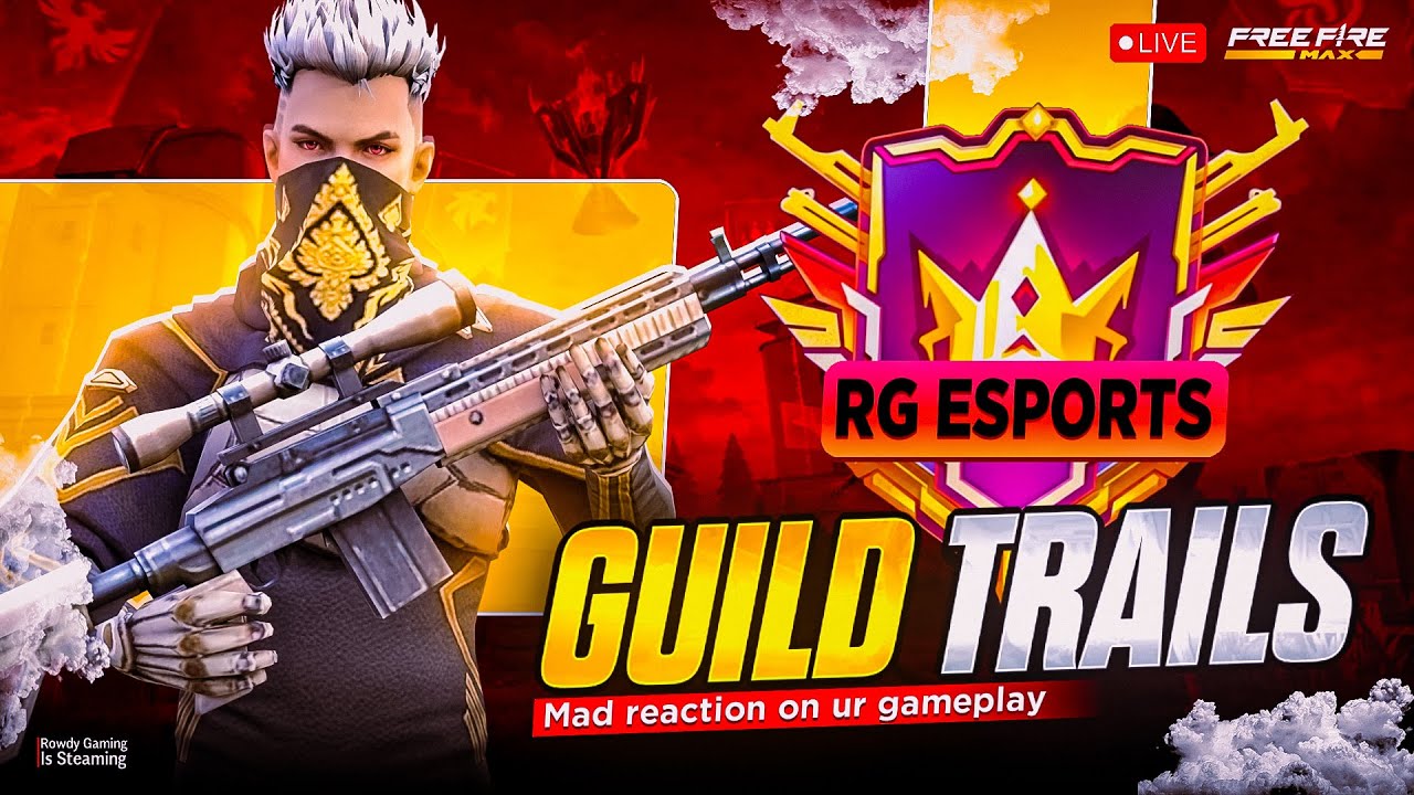 FREE FIRE LIVE TELUGU 💥 GUILD TRAILS🔥4 VS 4 MATCHES 💥 MAD REACTIONS ON YOUR GAME PLAY 💥 #freefire 