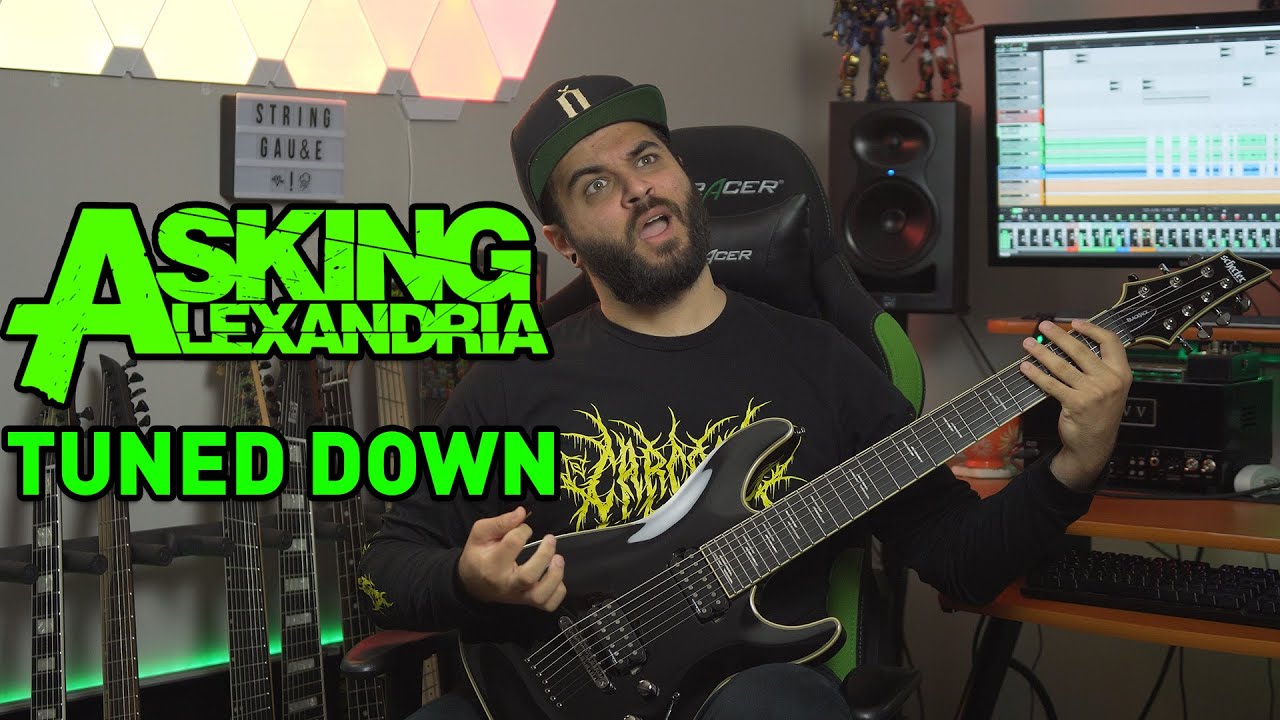 ASKING ALEXANDRIA Tuned Down (7 String Guitar Riff Compilation)