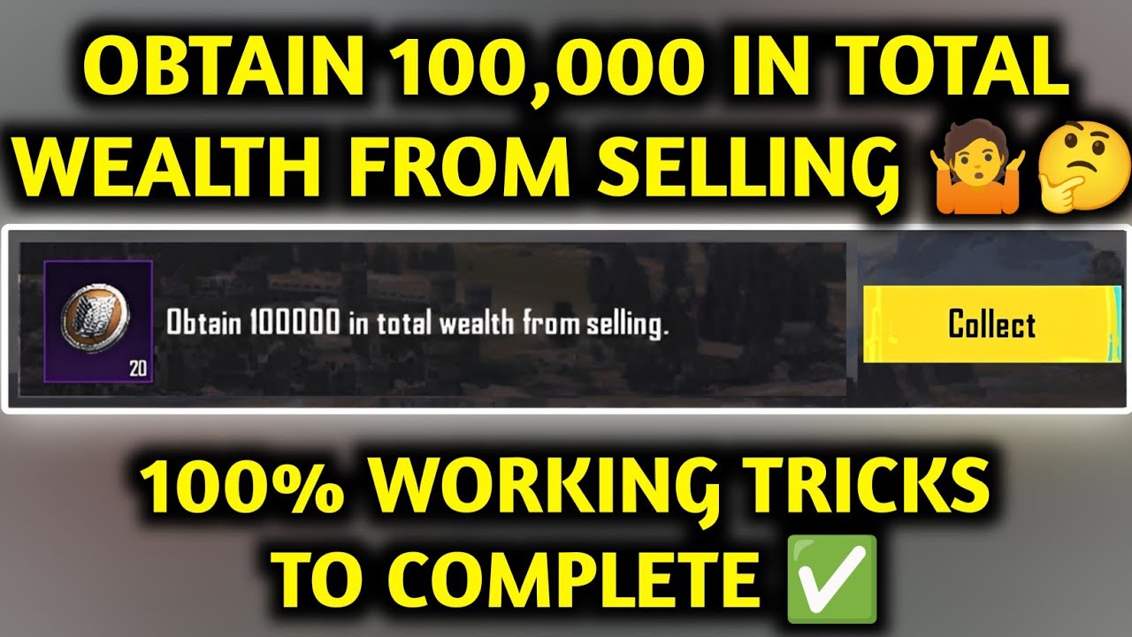OBTAIN 100000 IN TOTAL WEALTH FROM SELLING | 4.0 PRIZE PATH MISSION