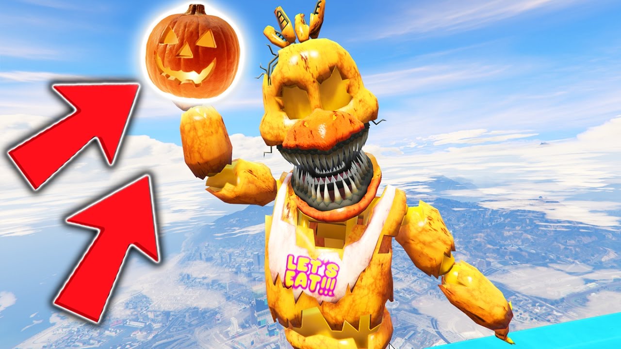 JACK-O-CHICA IN GTA 5! (GTA 5 Mods FNAF Funny Moments)