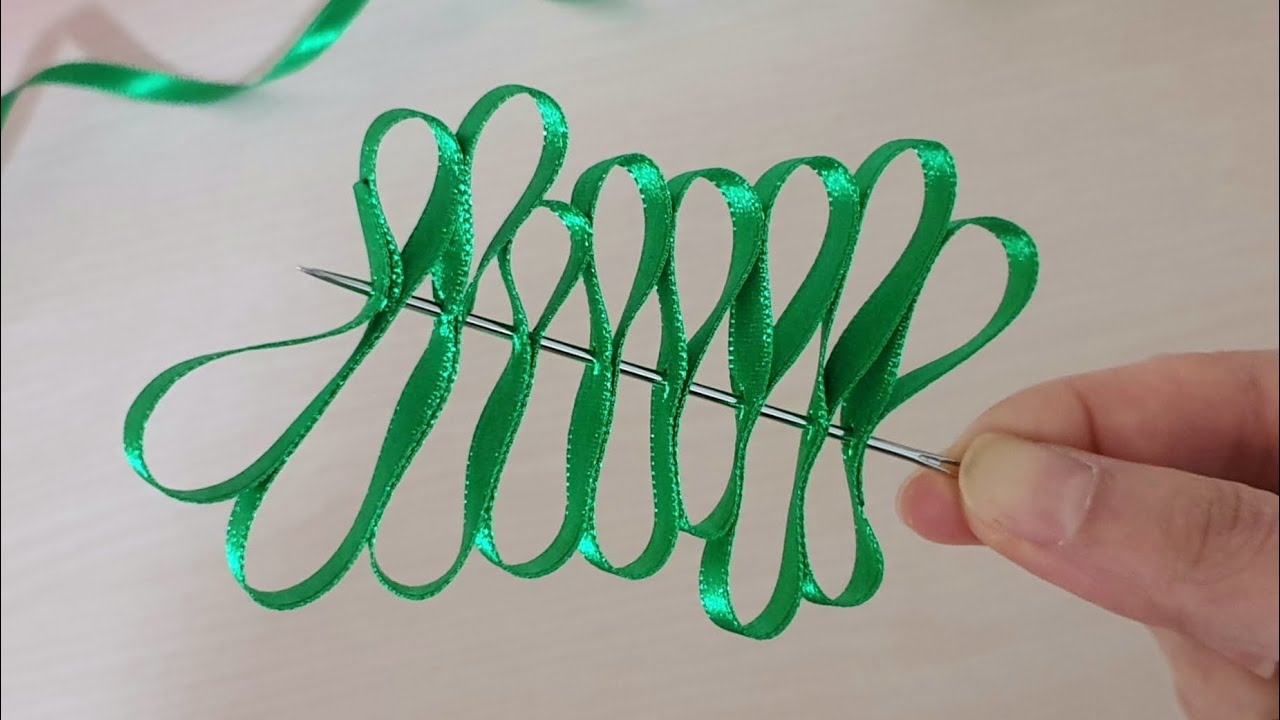 Amazing Ribbon Butterfly Work - Hand Embroidery Trick - Sewing Hacks - DIY Easy Butterfly  Making