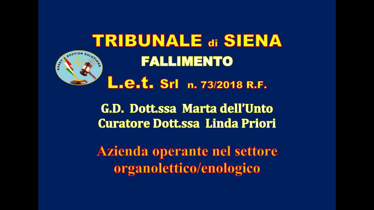 ASTA AZIENDA OPERANTE NEL SETTORE ORGANOLETTICO/ENOLOGICO