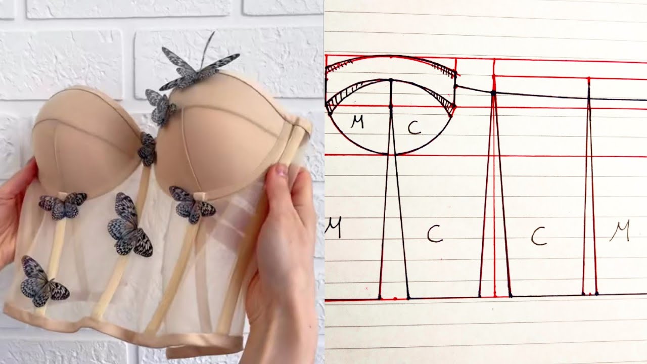 patrón de corset ( RESUMIDO FACIL Y SENCILLO) #tutorial #corset #patron #patrones #costuracreativa