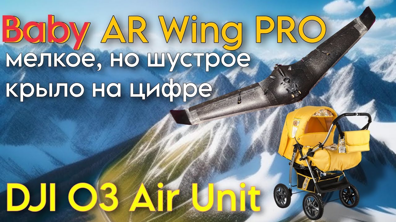 Sonicmodell Baby AR wing PRO. Скоростное крыло с DJI O3. Первые полёты