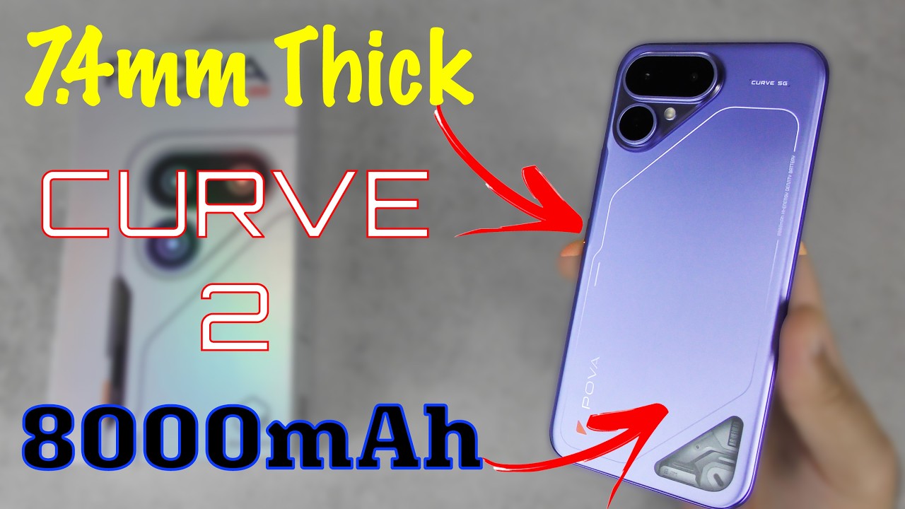 Super Slim 7.4mm With 8000mAh Battery: Tecno Pova Curve 2 5G: Unboxing & Review