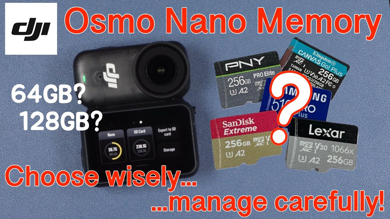 Выбор и стратегия памяти DJI Osmo Nano