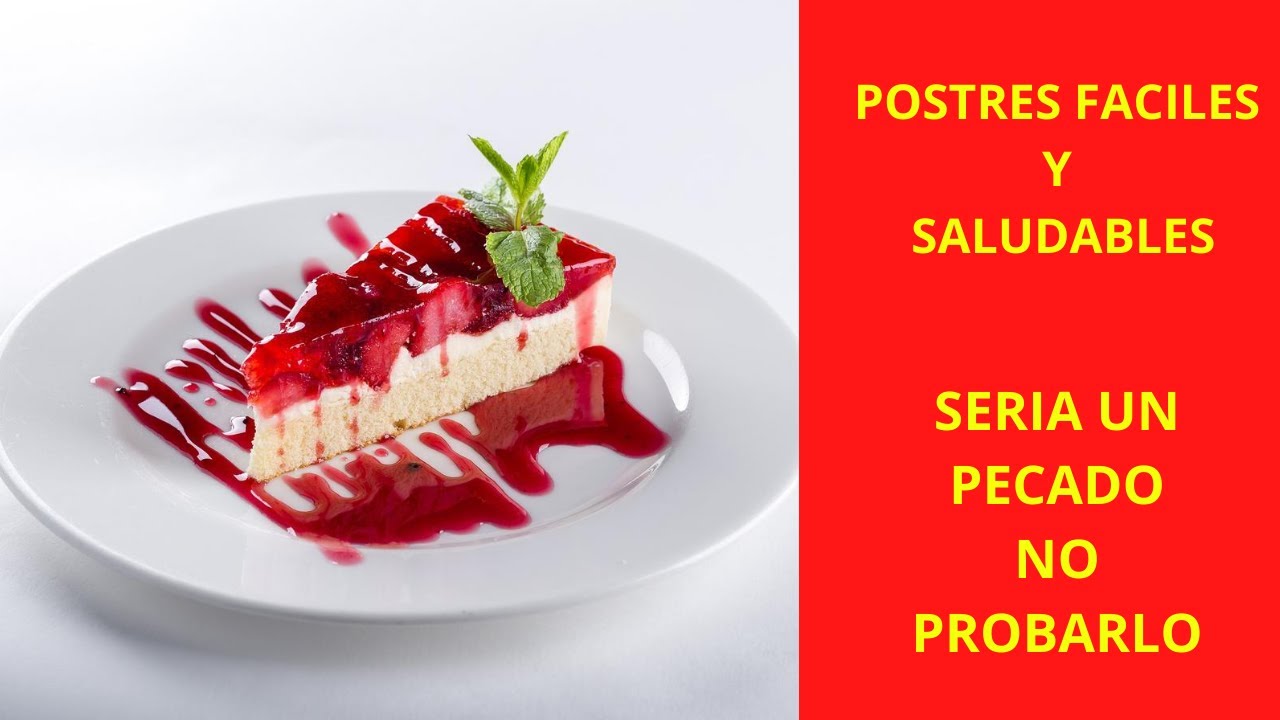 🥑Postres Saludables Fácil y Rápido para DIABETICOS