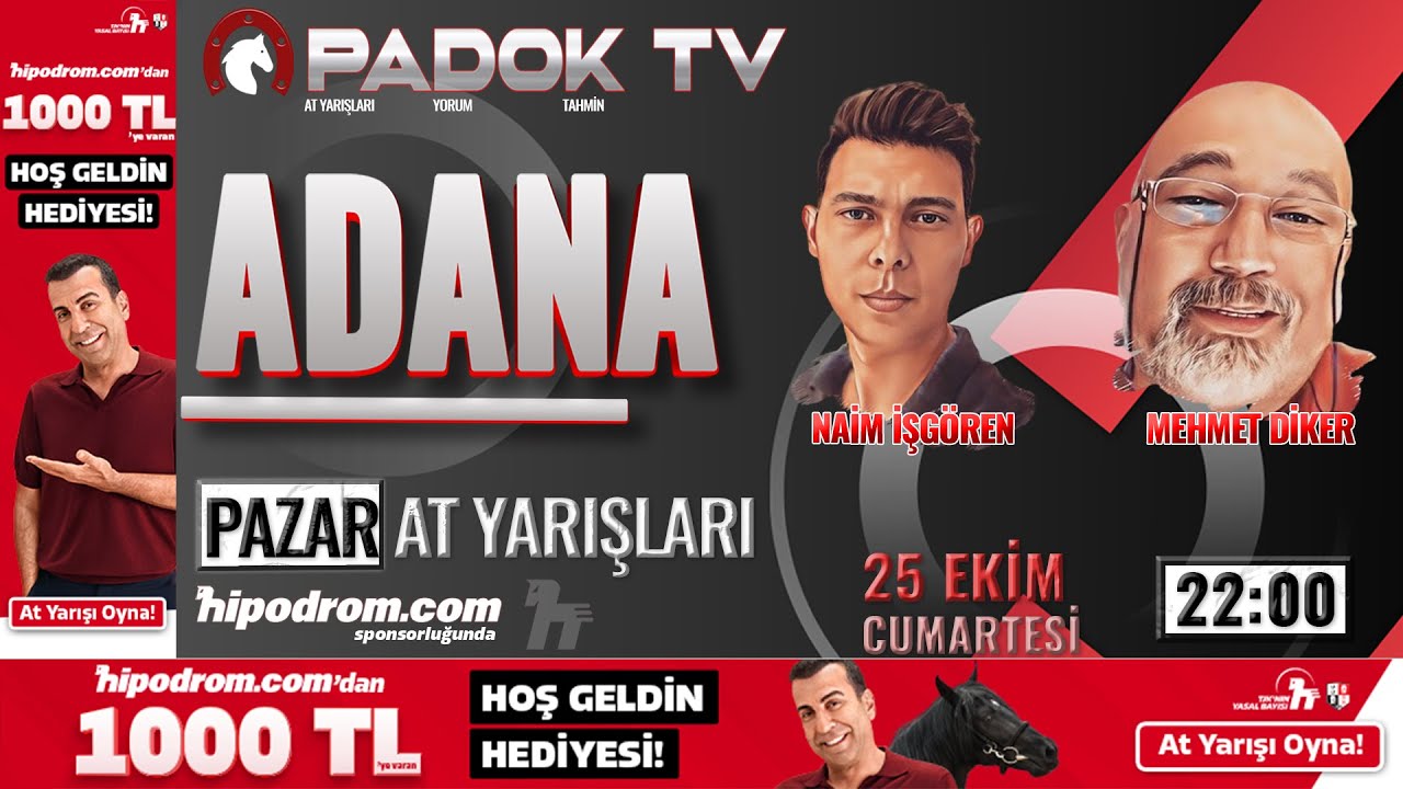 26 Ekim 2025 Adana At Yarışı Tahminleri // Naim İşg&ouml;ren - Mehmet Diker