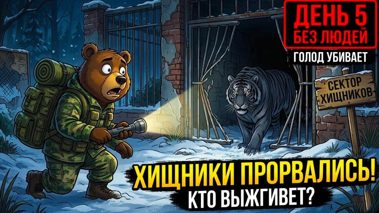 Они на свободе! Что на самом деле происходит в зоопарке, когда исчезает последний человек.