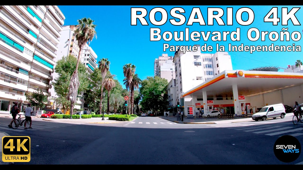 [4K] ROSARIO - BOULEVARD OROÑO / PARQUE DE LA INDEPENDENCIA | Driving Tour