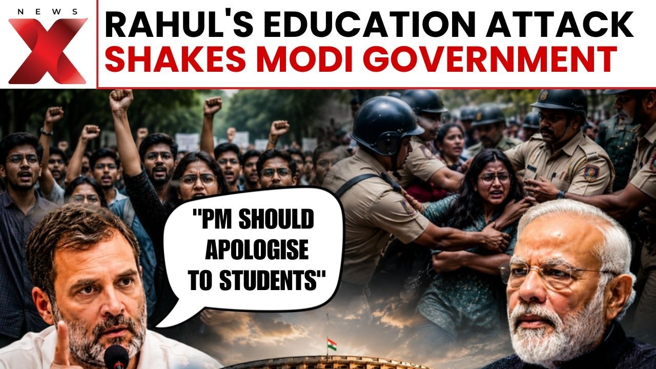 Rahul Gandhi vs PM Modi:Student Future At Risk? Rahul Gandhi's Big Attack On Modi Government | NewsX