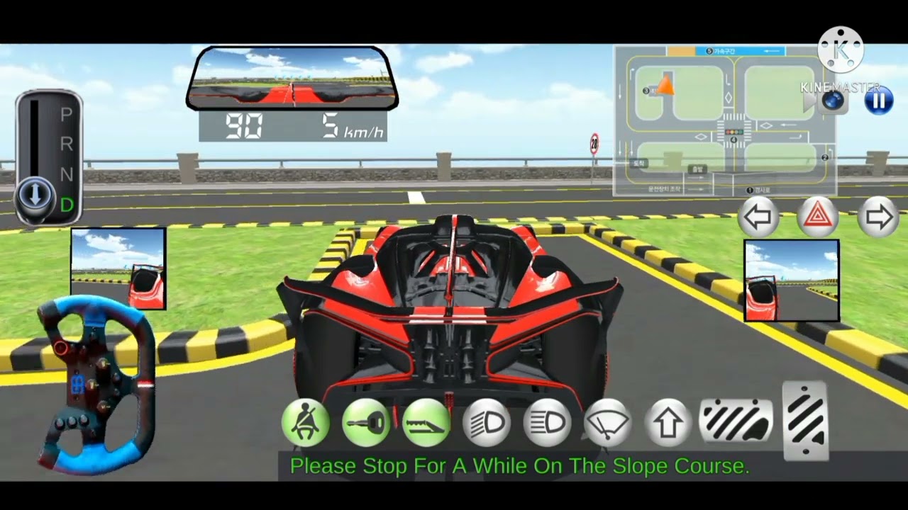 how to complete last course test in 3d driving class||3d driving class||v25.9