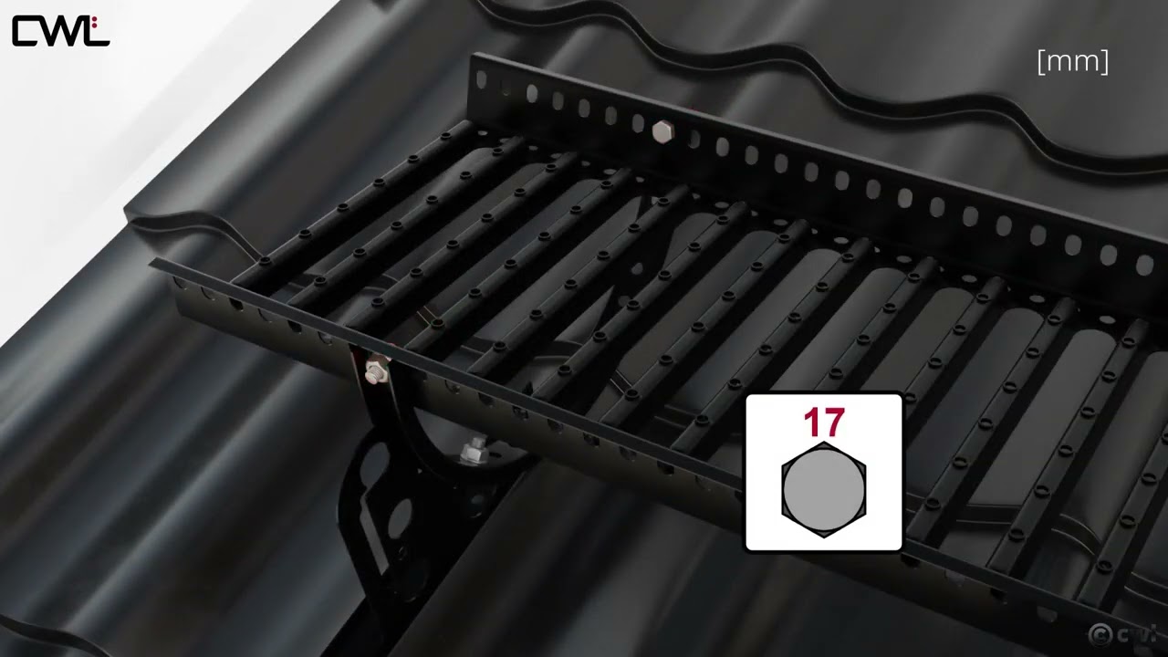 Walkway - Profiled metal roof