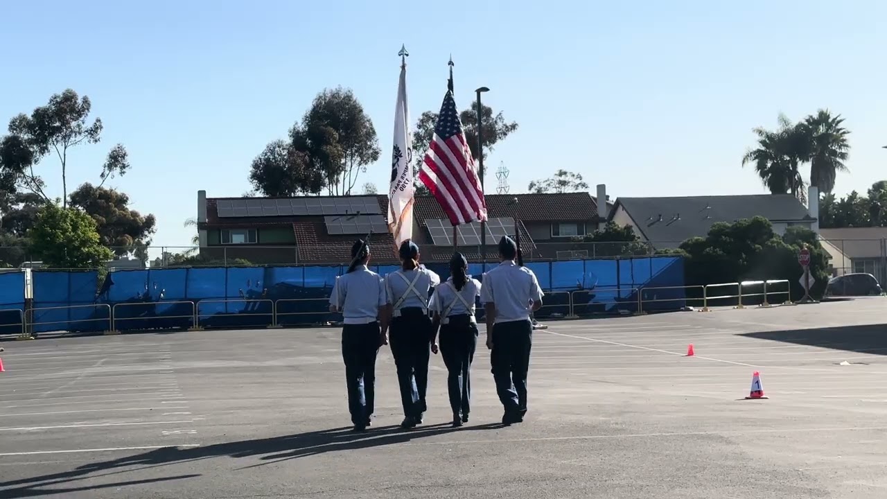 Madison Highschool competition Color Guard