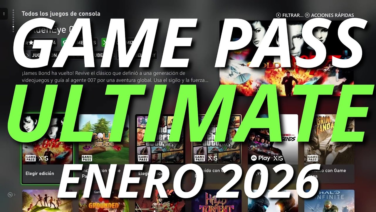 XBOX GAME PASS ULTIMATE - ENERO 2026 - Todo el cat&aacute;logo #GamePassUltimate