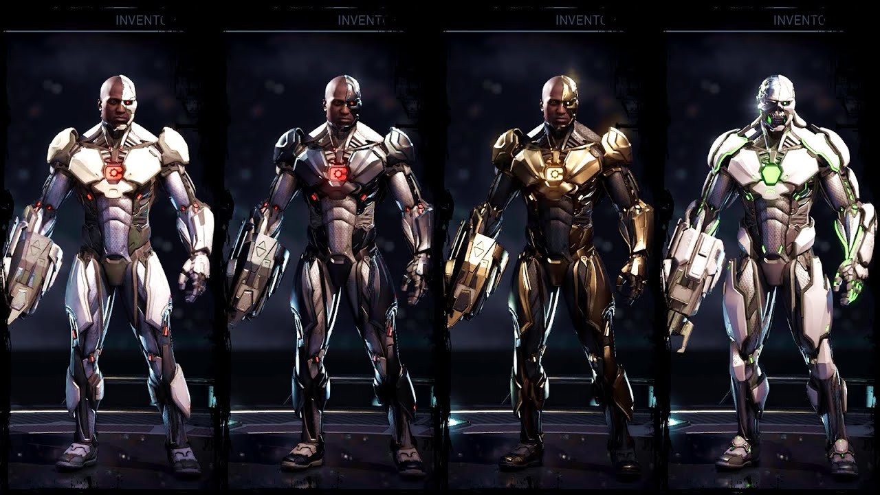 Cyborg - Gear and Skin Showcase - Injustice 2