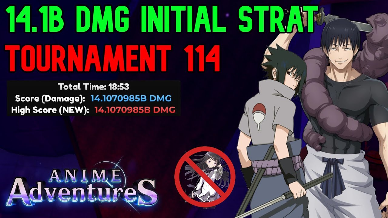 (NO HOMURA/NO LB TOJI) 14.1B DMG INITIAL STRAT  TOURNAMENT 114 | Anime Adventures