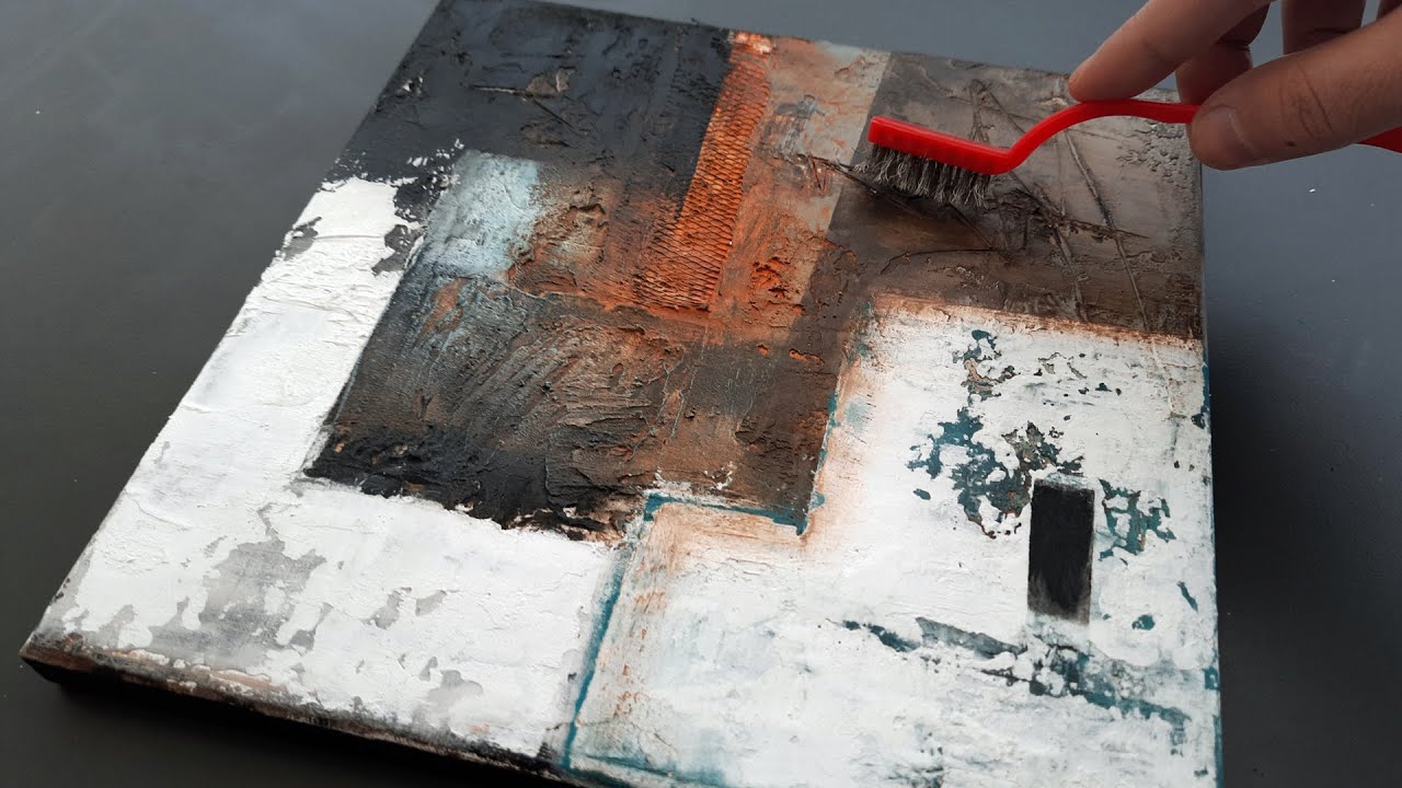 Unleash Your Imagination: Easy Diy Abstract Painting With Texture & Layers-Mixed Media Art Tutorial