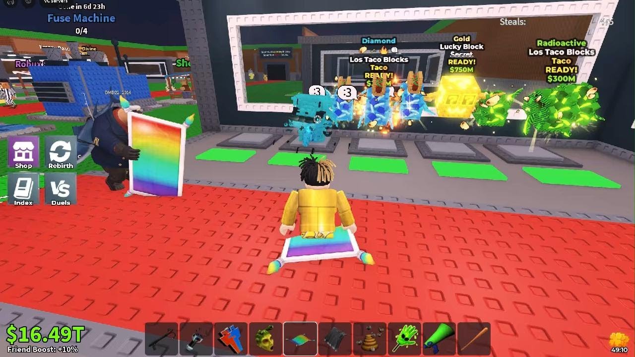 lucky block race With my cousin.