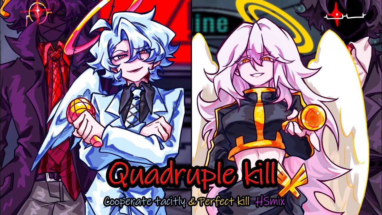 Quadruple kill. / FNF: Vs Impostor But Human Struggle V2 - [Teaser].