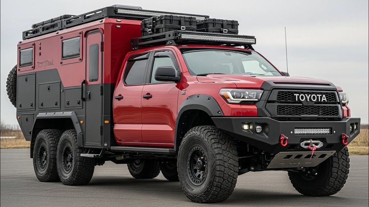 Отправляйтесь в любое путешествие на внедорожнике Toyota OmniTrail 6x6 2026 года выпуска – надежн...