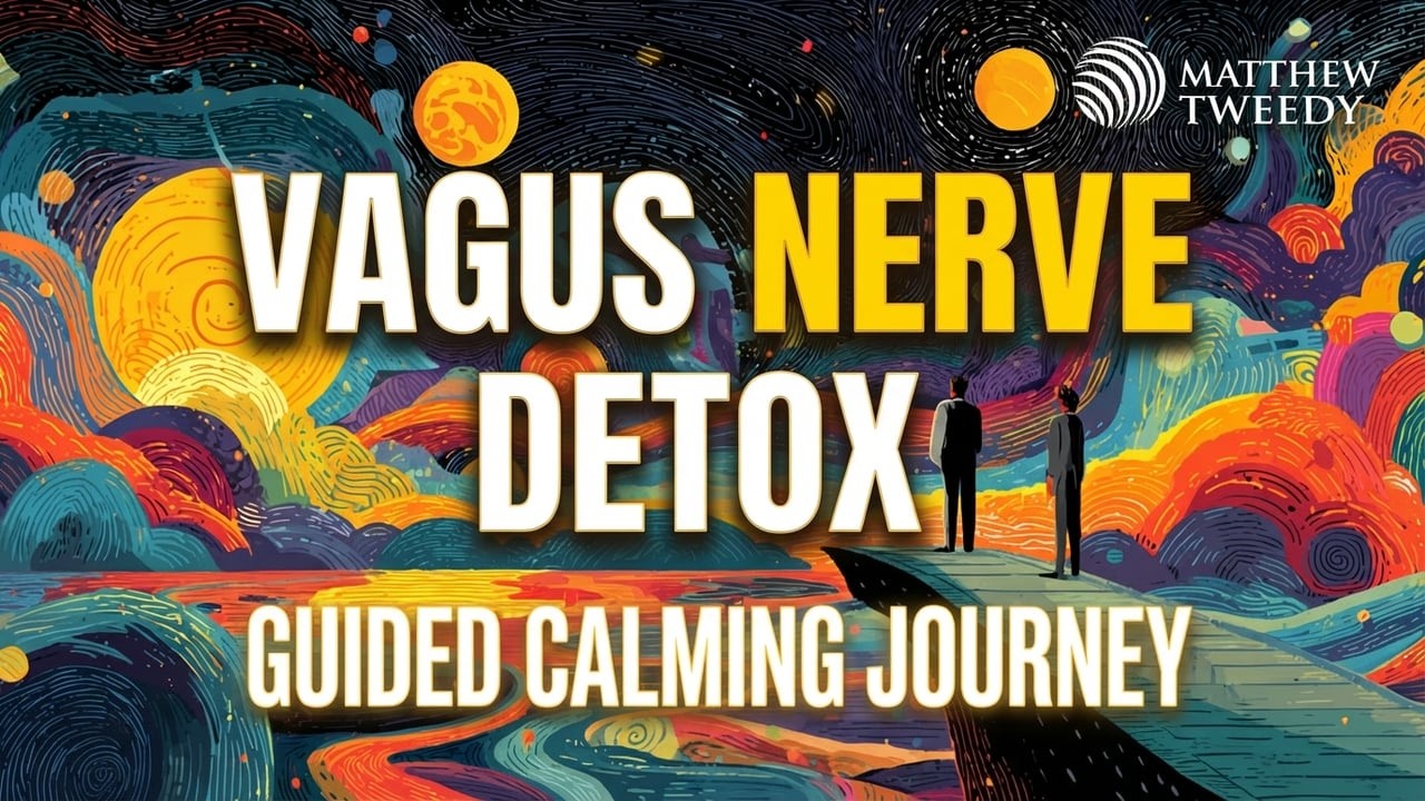 Sleep Hypnosis for Vagus Nerve Detox (Black Screen) | Deep Nervous System Reset