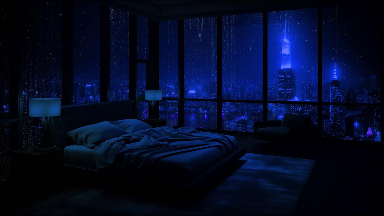 Night Rain Sounds in City 🌧️ Sleep Deeply with Soothing Rain Ambience