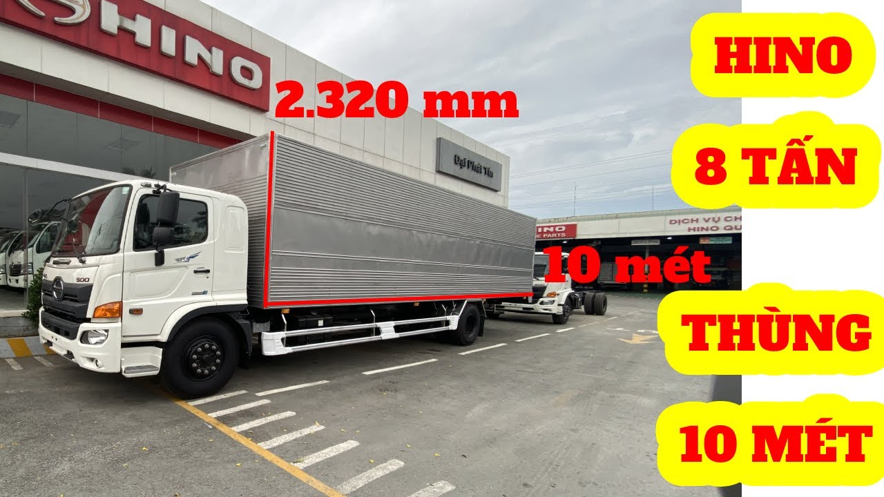 Hino 8 Tấn Th&ugrave;ng K&iacute;n Si&ecirc;u D&agrave;i 10 M&eacute;t| Hino Th&ugrave;ng D&agrave;i 10 M&eacute;t Đời 2021