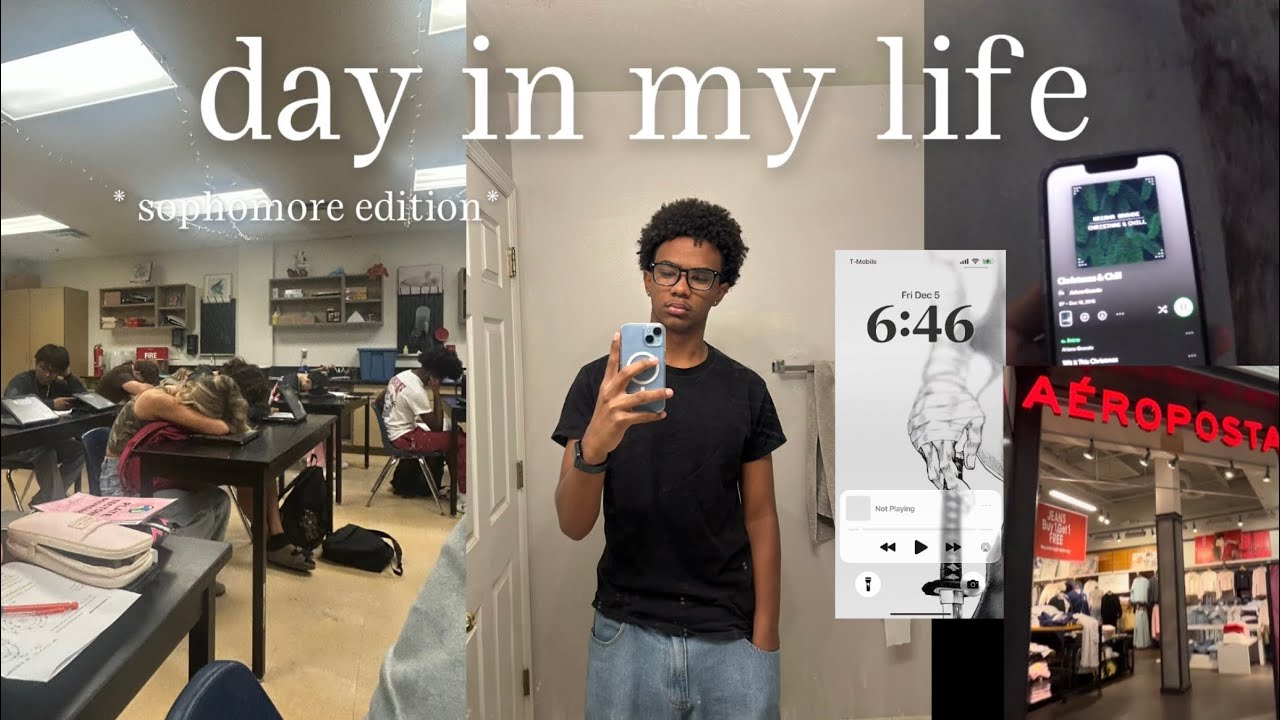 day in my life: *sophomore edition* |school day, mall, grwm|