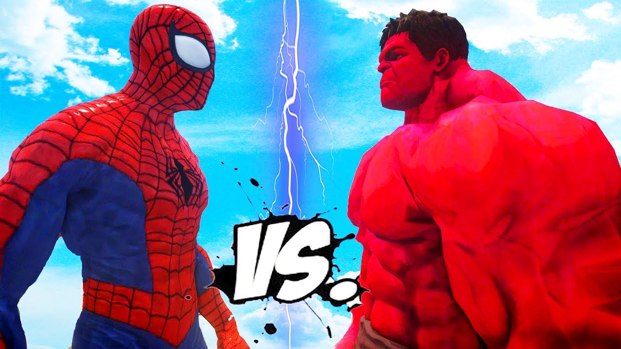 ULTIMATE SPIDERMAN VS RED HULK