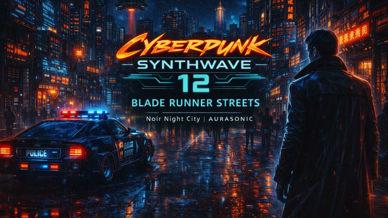 Cyberpunk Synthwave 12 — Blade Runner Streets 🌃 Noir Night City | AURASONIC