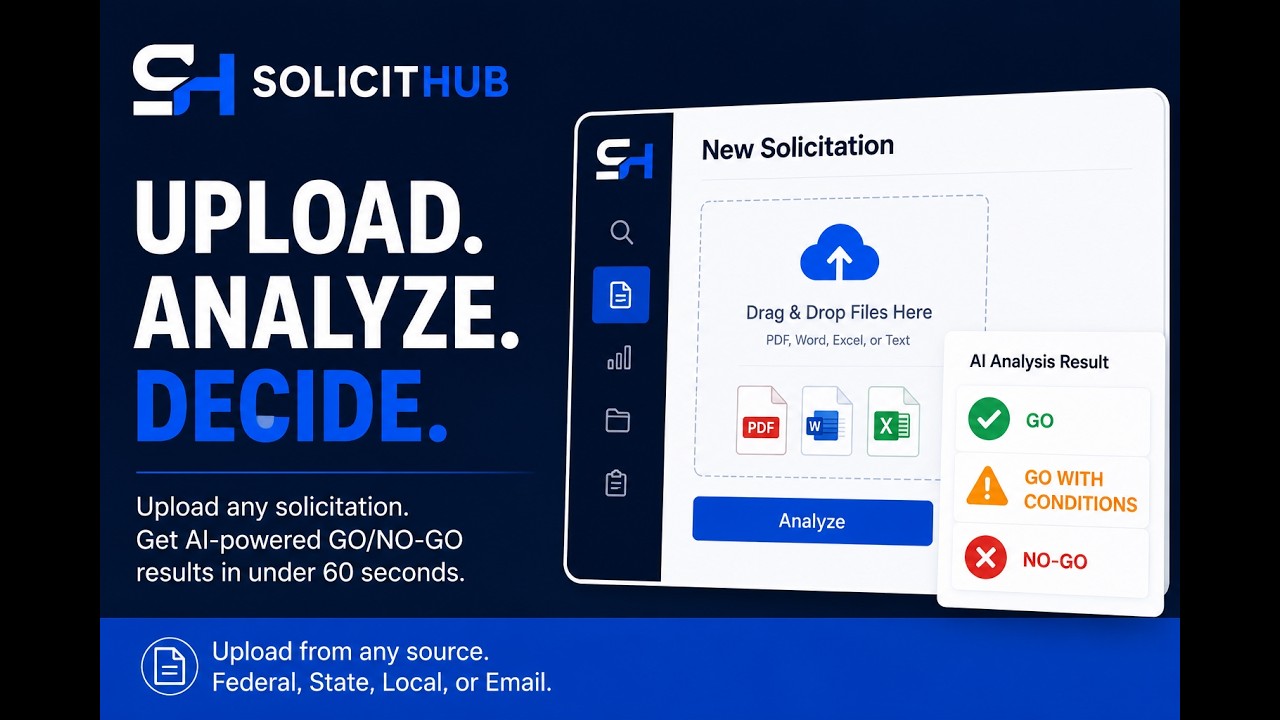 How to Upload and Analyze a Solicitation in SolicitHub