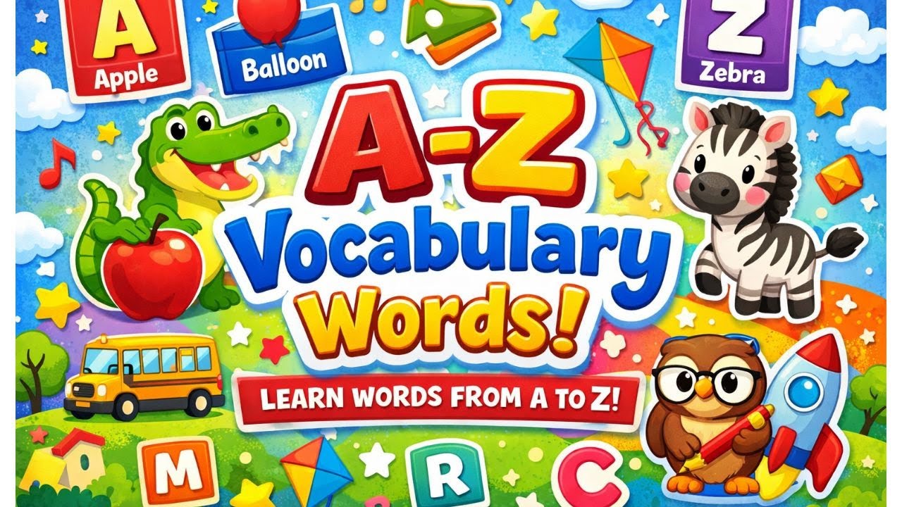 ⭐ Let’s Learn Words! A–Z Vocabulary
