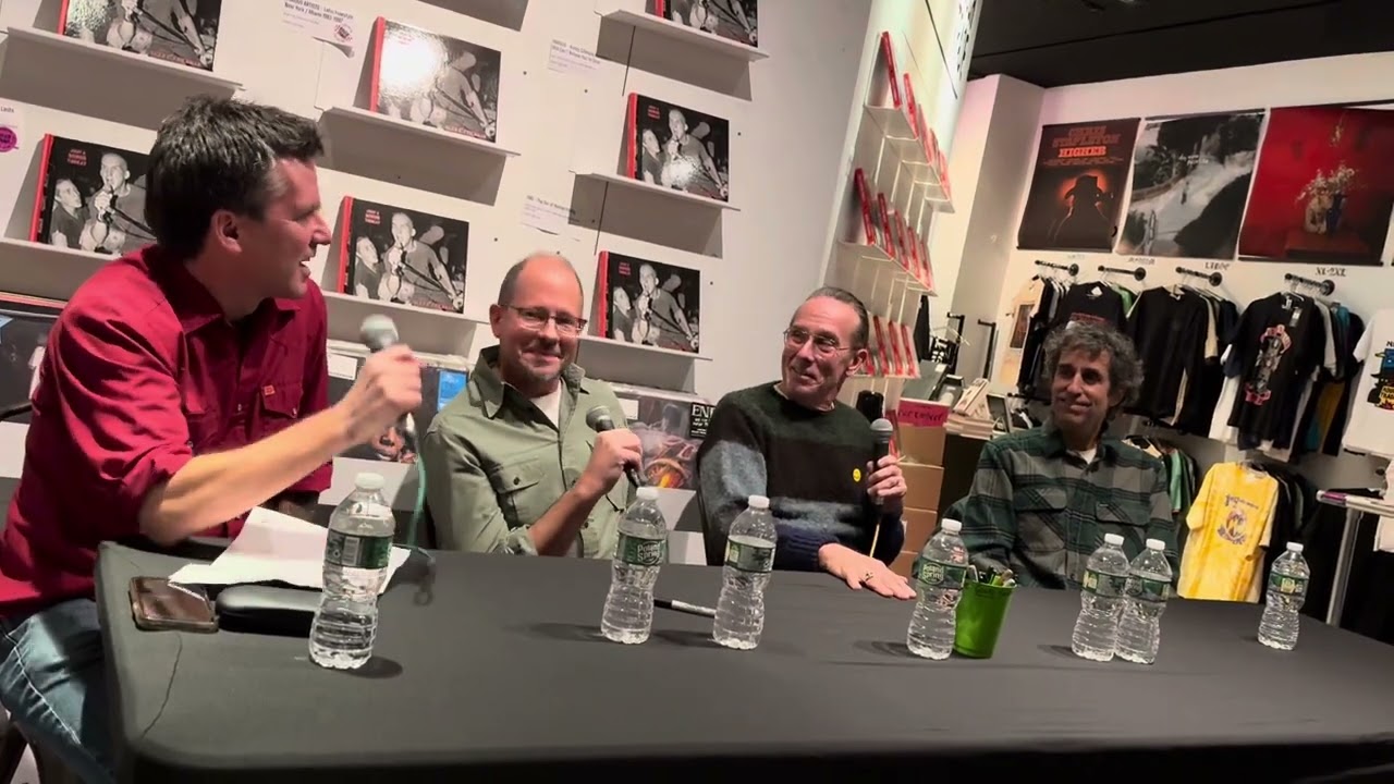 MINOR THREAT book talk with Glen E. Friedman. Lyle Preslar and Brian Baker at Rough Trade NYC.