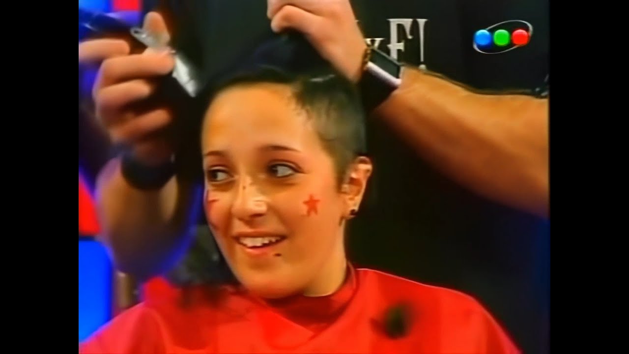 2 girls with thick long hair getting buzzcuts at EUP AR 10/05/08 TV show (HD remaster and edit)