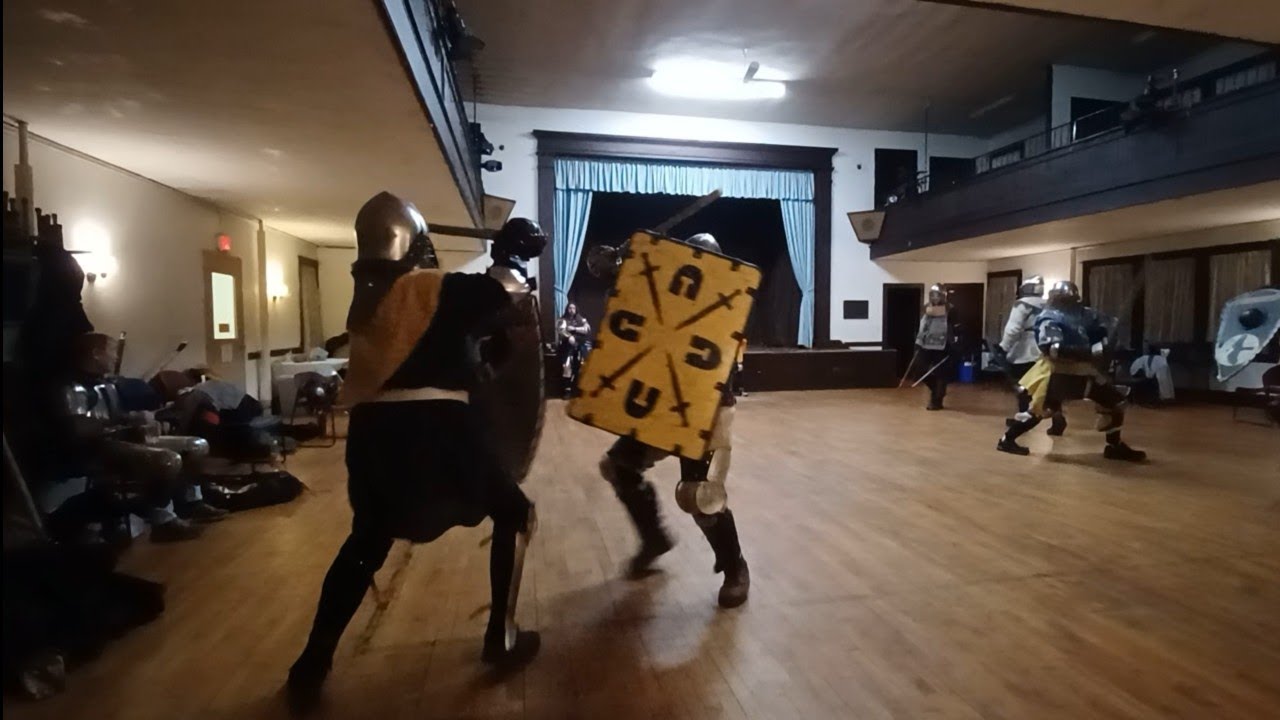 Vassilis vs Sir Arn ... sword and shield ... Nutley 2/4/2026