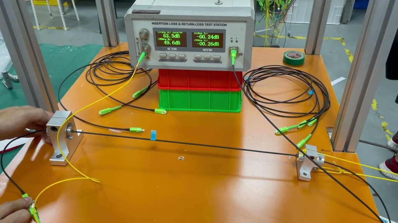 GR-326 test Pushable/Pullable bullet fiber optic SC  fiber optic patch cord Twist Test