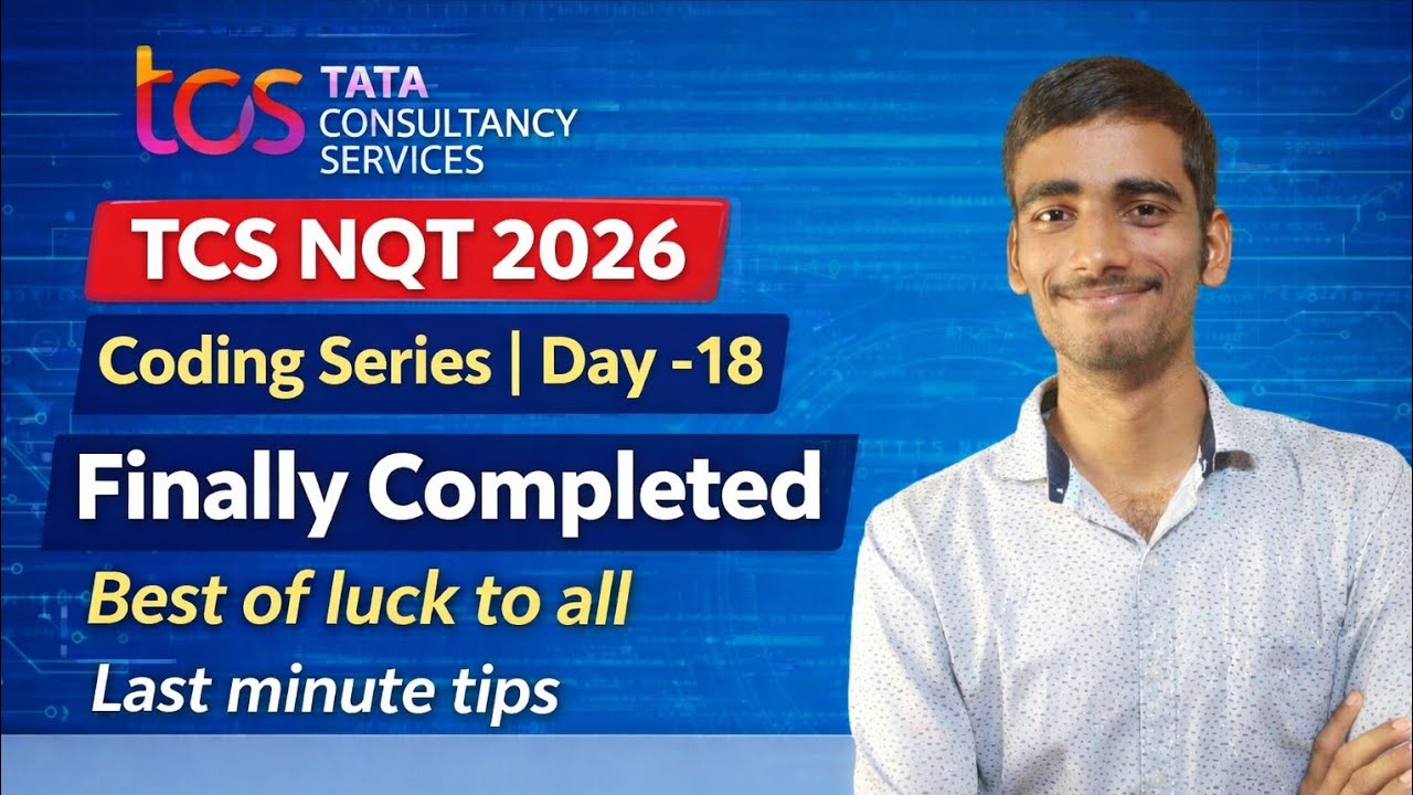 TCS NQT 2026 Coding Series Day 18 | Most Asked Coding Question with Solution