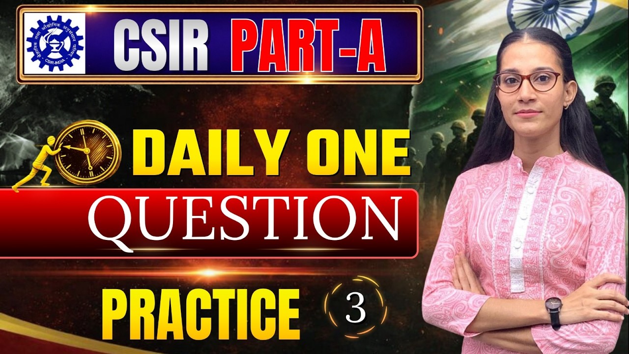 Daily One Question Practice || Part A || CSIR-NET LIFESCIENCE |#apnasapnajrf