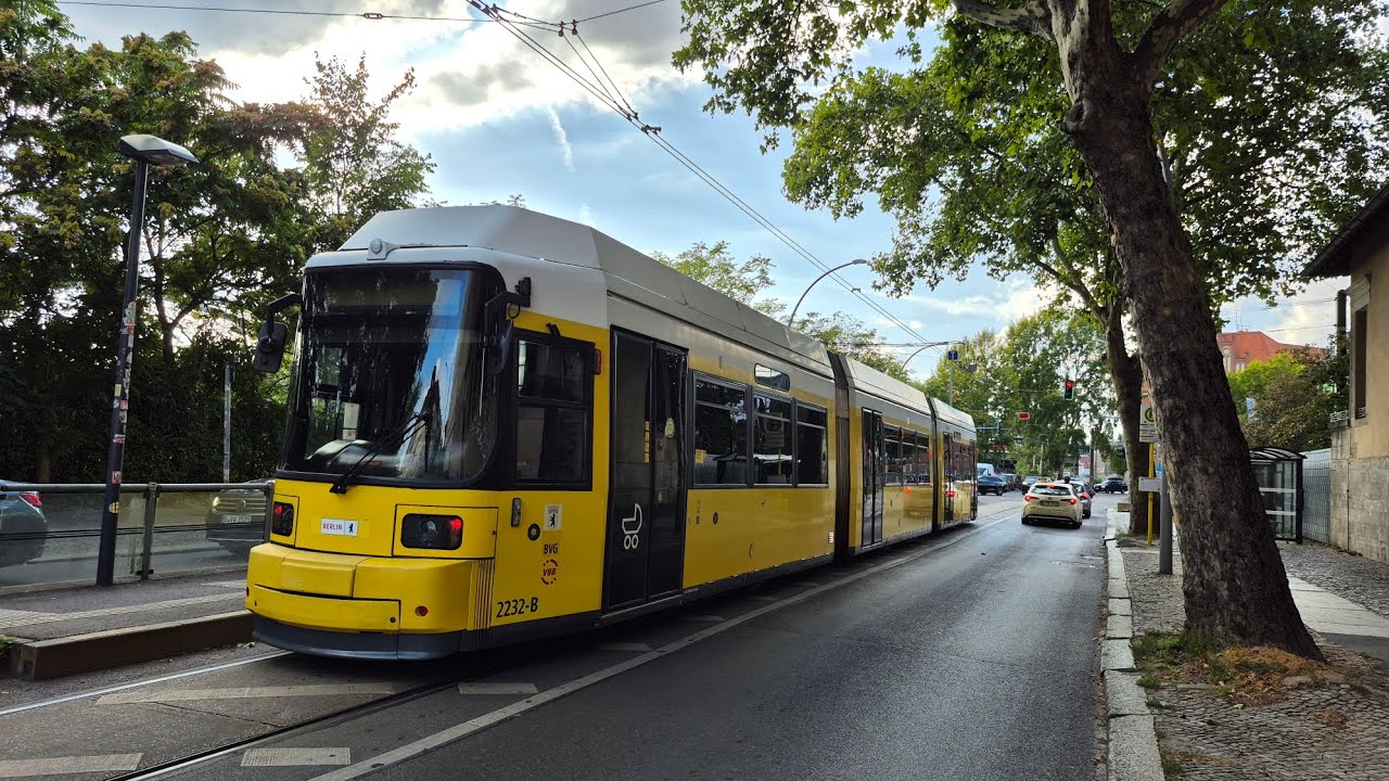 Straßenbahn Berlin | Mitfahrt in der 21 von S Schöneweide/Sterndamm bis Marktstraße im GTZO.2 2232-B