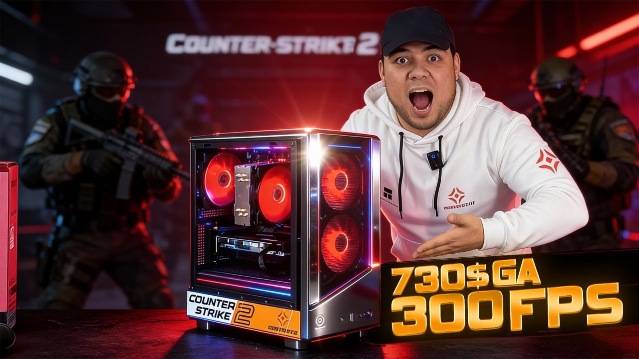 💰730$ GA COUNTER STRIKE 2 UCHUN 300FPS BERADIGAN KOMPYUTER / ABZOR VA TEST #pcbuild #gamingpc #cs2