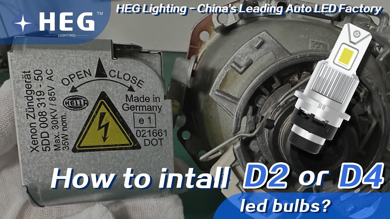 Installation of D2 /D4 led bulb---Can I replace D2S with LED?