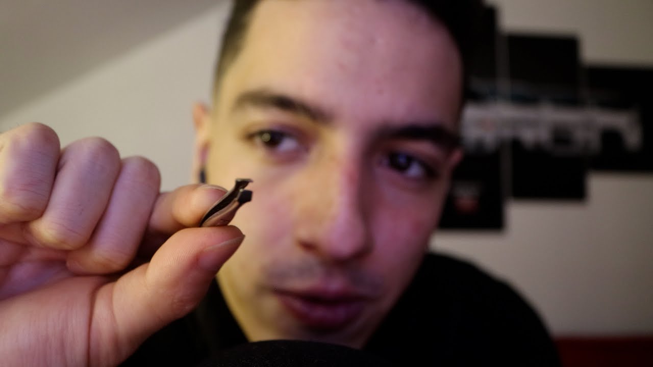 ASMR with tweezers