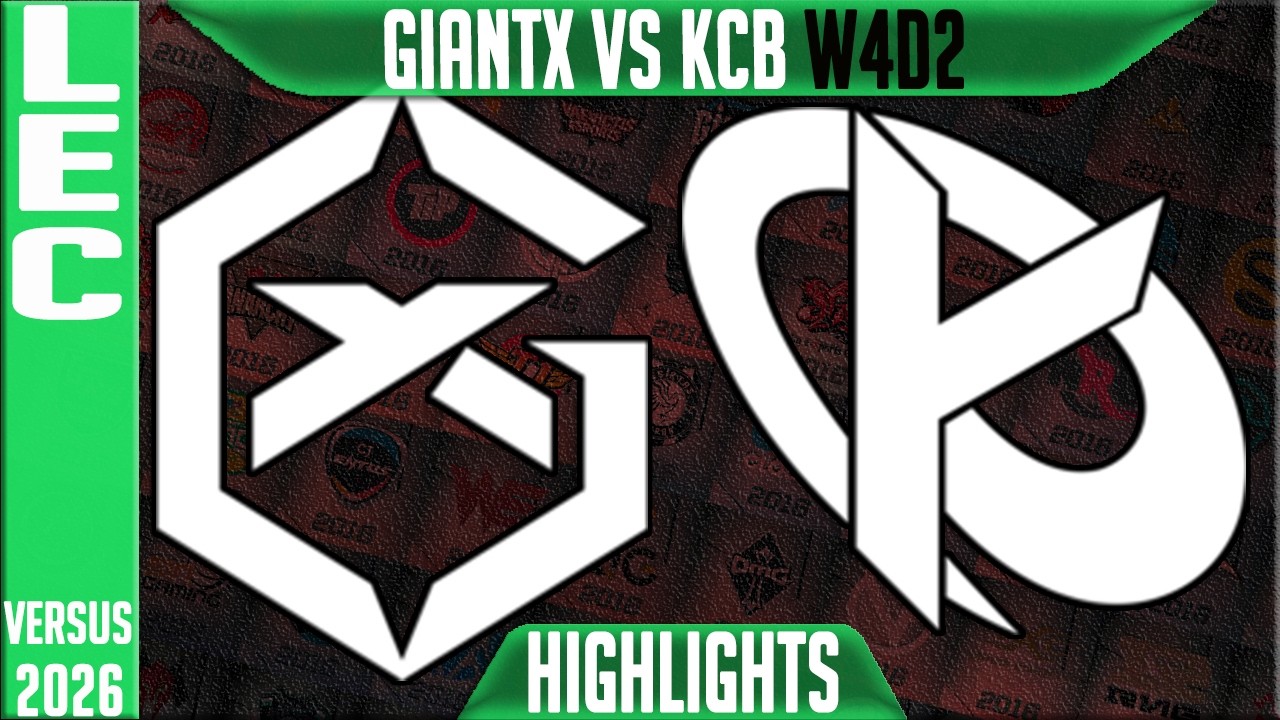GX vs KCB Highlights | LEC W4D2 2026 Versus | GiantX vs Karmine Corp Blue