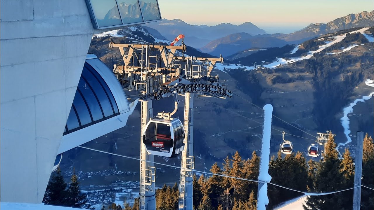 SkiWelt Bahn Brixen im Thale 8er Gondel (Video: @Seilbahnentogo )