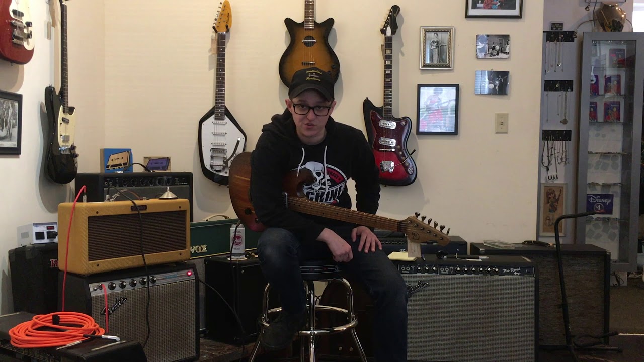 Fender '63 Reissue Reverb Unit and Red Leather Fringe Jacket