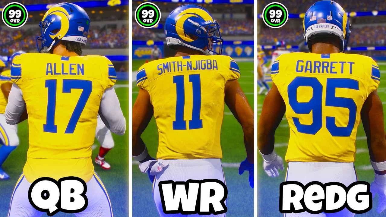 Я собрал всех игроков с рейтингом 99 в Madden 27 в одной команде!