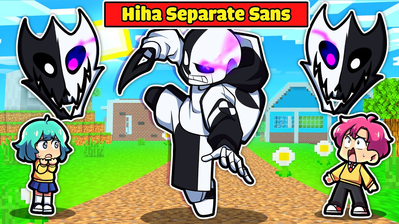 HIHA CHẾ TẠO THÀNH CÔNG BỘ GIÁP SEPARATE SANS TRONG MINECRAFT*HIHA SEPARATE SANS 😎😱💥