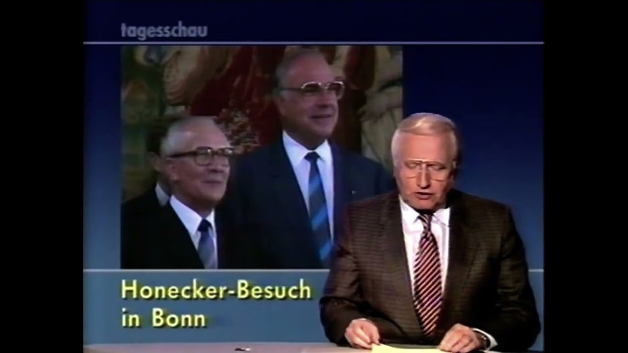 tagesschau mit Werner Veigel, Nachtgedanken (Kulenkampff), Sendeschluss | 08.09.1987 | ARD